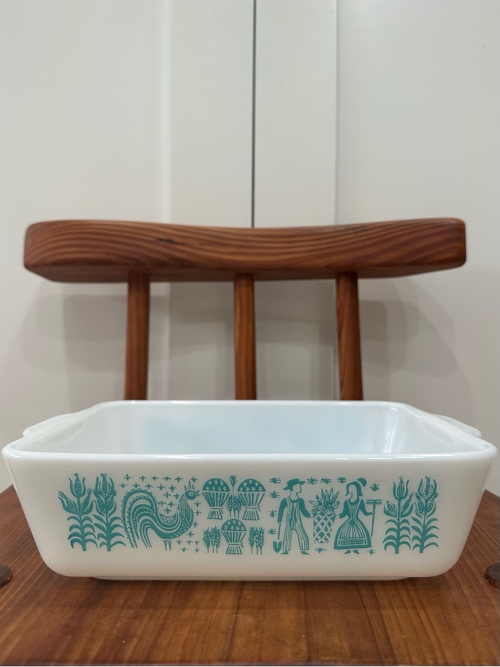 Vintage Pyrex 0503 Turquoise 1 1/2 QT Amish Butterprint Refrigerator Dish - Picture 6 of 10
